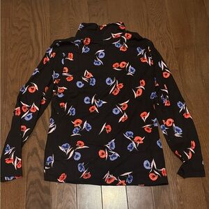 Ann Taylor Floral Turtleneck Top -Never Worn